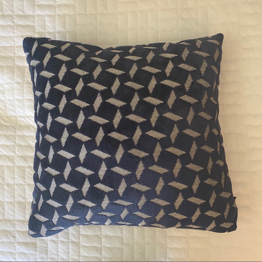 West Elm Navy Throw Pillow Cover